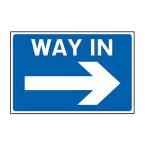 Way in Arrow Right - RPVC (600 x 450mm)