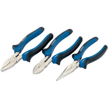 Draper Soft Grip Pliers Set 3 Piece