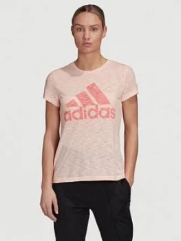 adidas Winners Tee, Coral, Size L, Women