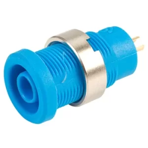 PJP 3275-I-Bl/AuNi Blue Shrouded Socket (solder)