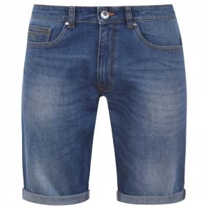 Firetrap Denim Shorts Mens - Mid Wash