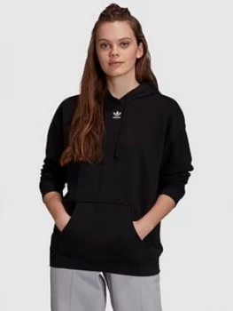 adidas Originals Trefoil Essentials Hoodie - Black, Size 16, Women