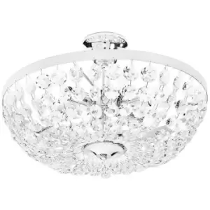 Kolarz VALERIE - Classic Ceiling Light Polished Chrome, 6x E14