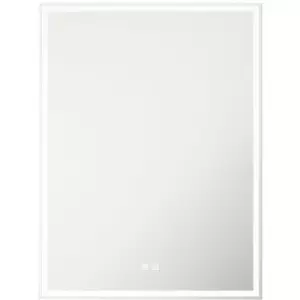 Loops - 600 x 800mm IP44 LED Bathroom Mirror & Demister Tunable White Illuminated Border