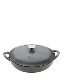 Denby Halo 30Cm Cast Iron Shallow Casserole Pot