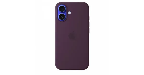 Apple Silicone Case with MagSafe for iPhone 16 - Plum