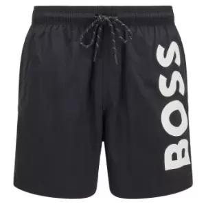 Hugo Boss Black Octopus Quick-drying Swim Short In Black - Size S