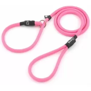 Strong Nylon Slip On Rope Dog Puppy Pet Lead Leash - No Collar Needed - Pink - X-Large - Bunty