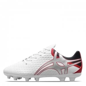 Gilbert Kaizen Pace 2 Firm Ground Rugby Boots Mens - White/Silver