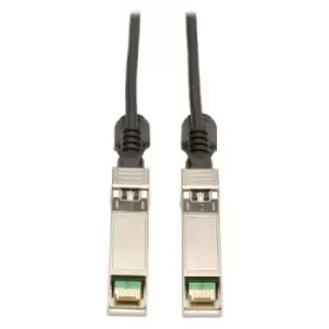 Tripp Lite N280-07M-BK SFP+ 10Gbase-CU Passive Twinax Copper Cable SFP-H10GB-CU7M Compatible Black 7M (22.96 ft.)