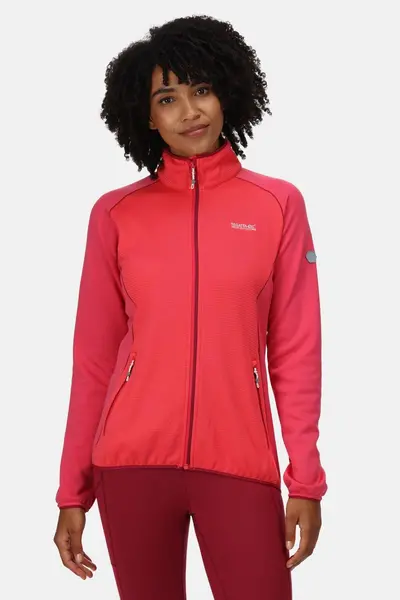 Regatta Stretch Extol Stretch 'Highton II' Full Zip Fleece Bright Pink