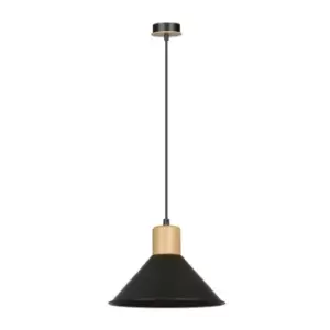 Rowen Black Dome Pendant Ceiling Light 1x E27