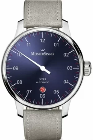 Mens Meistersinger No 03 40mm Automatic Watch DM908