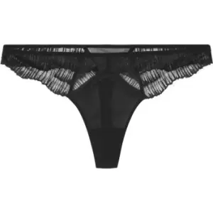 CALVIN KLEIN Linear Lace Thong - Black