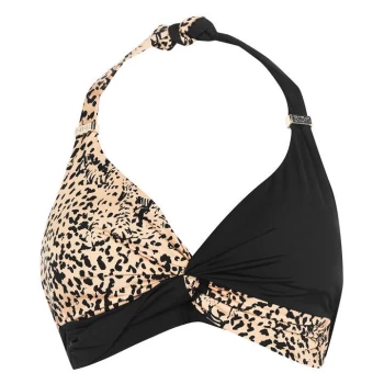 Biba Sienna Twist Bikini Top - Cheetah