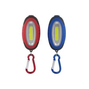 UNI-COM COB LED Keyring Torches - Twin Pack