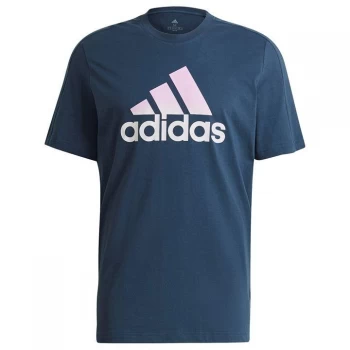 adidas Summer T Shirt Mens - Navy/Purple