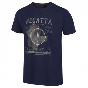 Regatta Cline IV Graphic Tshirt - Navy