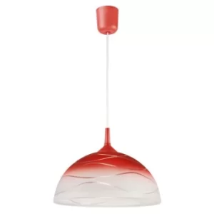 Dome Pendants Red, 1x E27