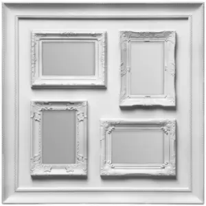 Premier Housewares - Vintage Style Silver 4 Photo Frame