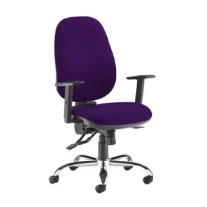 Dams MTO Jota Ergo 24HR Ergonomic Asynchro Task Chair - Blizzard Grey