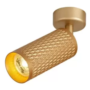 Surface Mounted Spot Light, 1 x GU10, Champagne Gold - Luminosa Lighting