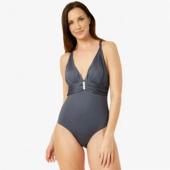 Biba Biba Sophia X Back Swim Suit Womens - Pewter