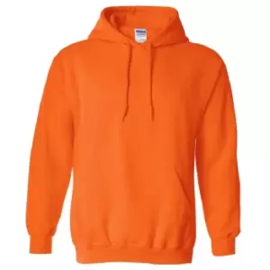 Gildan Heavy Blend Adult Unisex Hooded Sweatshirt / Hoodie (L) (Safety Orange)