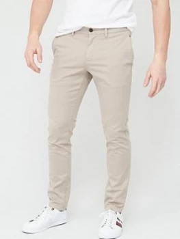 Tommy Hilfiger Bleecker Flex Chino - Stone, Size 36, Inside Leg Regular, Men