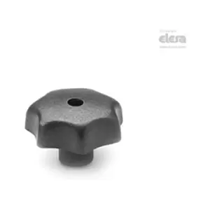 Elesa - Lobe knob-DIN 6336-GG-80-M12-D