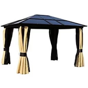 OutSunny Gazebo Brown 2650 x 3000 x 3600 mm