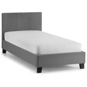 Elisabeth 3ft Single 90 x 190 Grey Linen Bed Frame