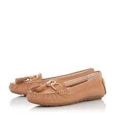 Dune Tan Leather 'Geena' Loafers - 3