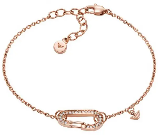 Emporio Armani EGS2951221 Rose Gold Tone Stone Set Bracelet Jewellery