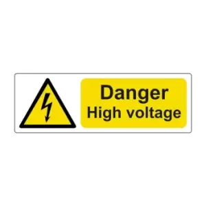 Spectrum Industrial Danger High Voltage, Pack of 25 Sav (75 x 25mm)