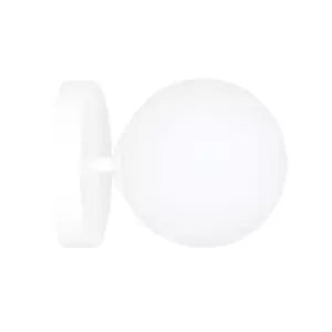 Emibig Halldor White Globe Wall Lamp with White Glass Shades, 1x E14