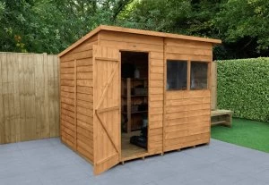 Forest Wooden 8 x 6ft Overlap Pent Shed