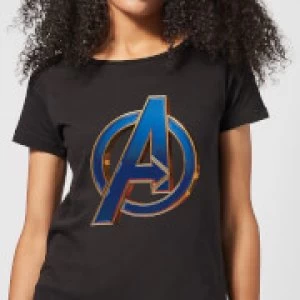 Avengers Endgame Heroic Logo Womens T-Shirt - Black - XXL