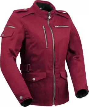 Segura Leyton Ladies Motorcycle Textile Jacket, red, Size 38 for Women, red, Size 38 for Women