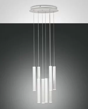 Prado LED Cluster Pendant Ceiling Light White Glass