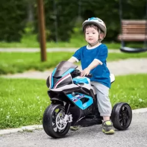 Homcom Bmw Hp4 Kids Electric Ride-on Toy Motorcycle (three Wheels) - Blue