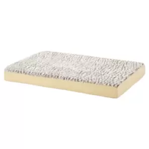 Bunty Ultra Soft Fur Washable Dog Pet Mattress - Cream - Small