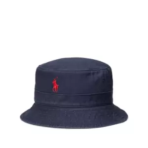 Polo Player Bucket Hat in Cotton