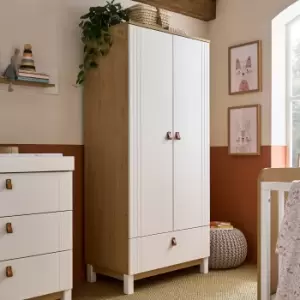 CuddleCo Rafi 2 Door Wardrobe White