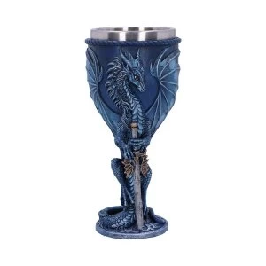 Sea Blade (Ruth Thompson) Blue Water Dragon Goblet