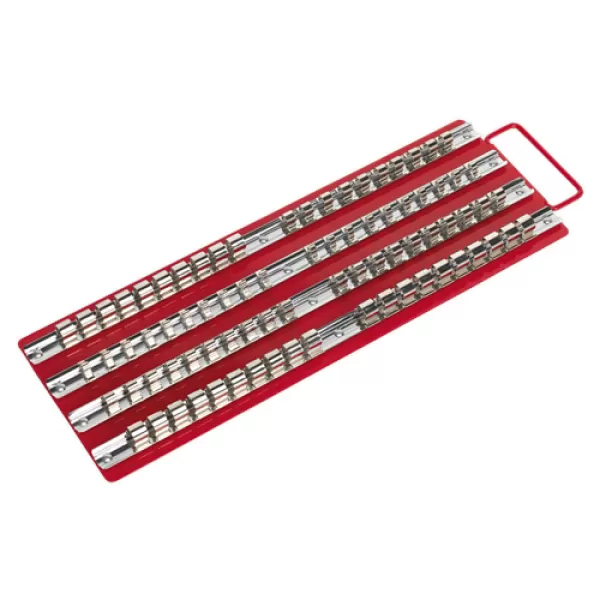 Genuine SEALEY AK271 Socket Rail Tray Red 1/4, 3/8 & 1/2Sq Drive