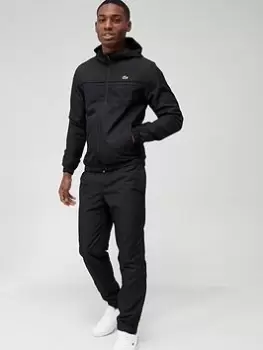 Lacoste Zip Thru Tracksuit Set, Black, Size 2XL, Men