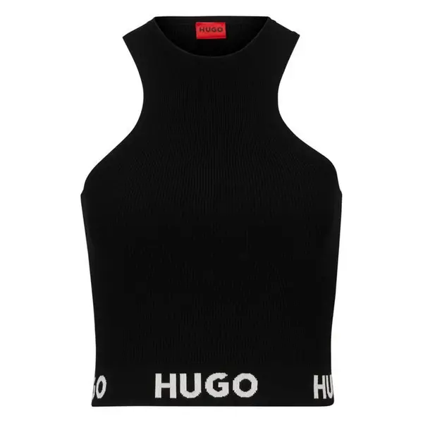 HUGO Sorrelta Knit Tank Top - Black 10