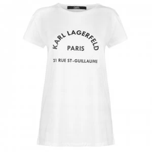 Karl Lagerfeld Address Tee - White