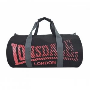 Lonsdale Barrel Bag - Black/Red